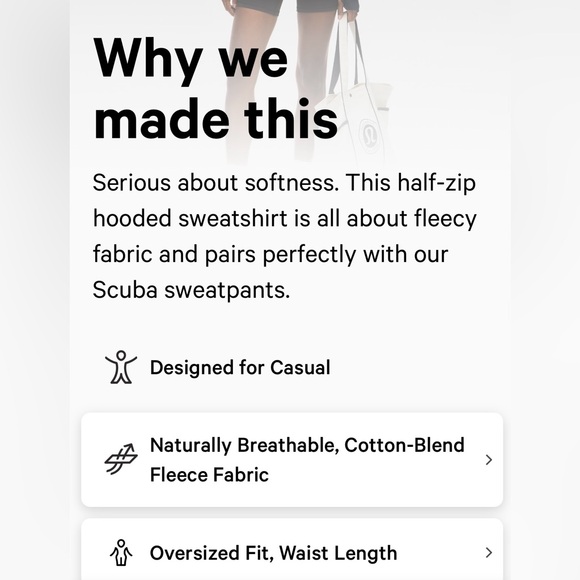 Lululemon scuba oversized half-zip hoodie in Date Brown - Picture 8 of 8